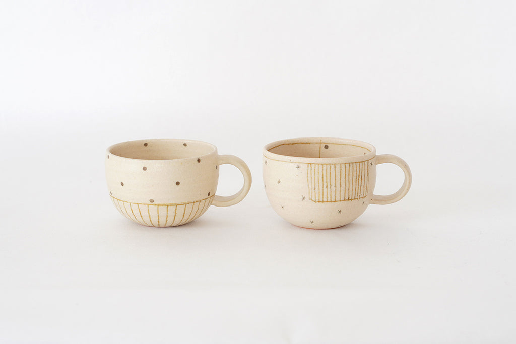 穂屋工房 丸マグカップ ドット柄