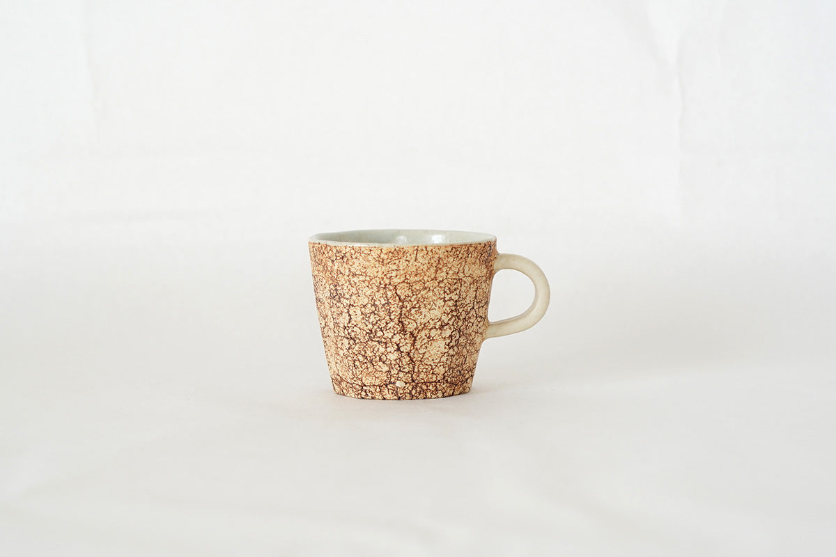 中川雅佳 ｜ コルク 面取コーヒーカップ 白