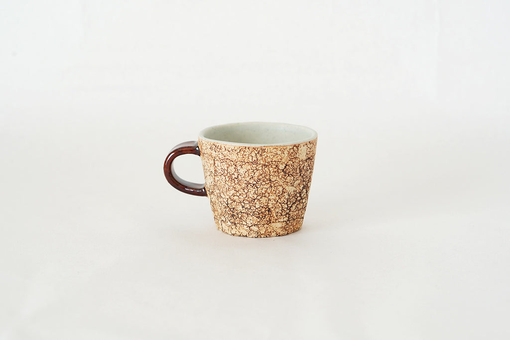 中川雅佳 ｜ コルク 面取コーヒーカップ 茶